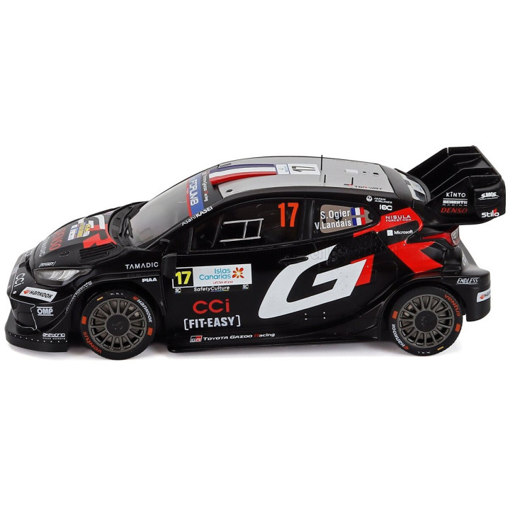 IXO MODELS TOYOTA YARIS GR RALLY1 HYBRID TEAM TOYOTA GAZOO RACING WRT N 17 2nd RALLY ISLAS CANARIAS 2025 SEBASTIEN OGIER