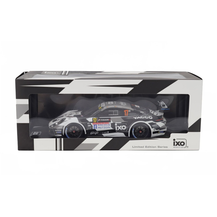 IXO MODELS PORSCHE 911 992 RALLY GT TEAM ECURIE ESBAYE N 17 RALLY WALLONIEN 2025 CEDRIC DE CECCO - JEROME HUMBLET - BLACK WHITE