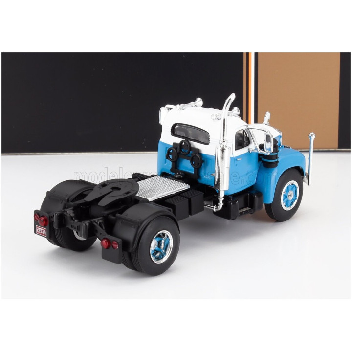 IXO MODELS MACK B 61 TRACTOR TRUCK 2-ASSI - LIGHT BLUE WHITE 1/64