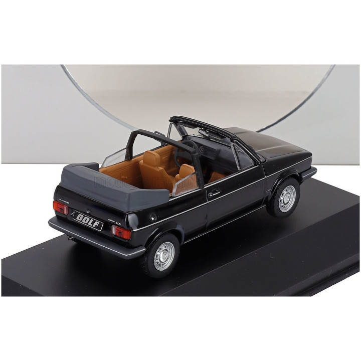 IXO MODELS VOLKSWAGEN GOLF MKI CABRIO 1979 - BLACK 1/43