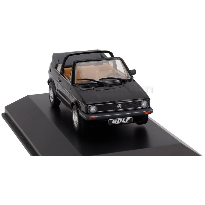 IXO MODELS VOLKSWAGEN GOLF MKI CABRIO 1979 - BLACK 1/43
