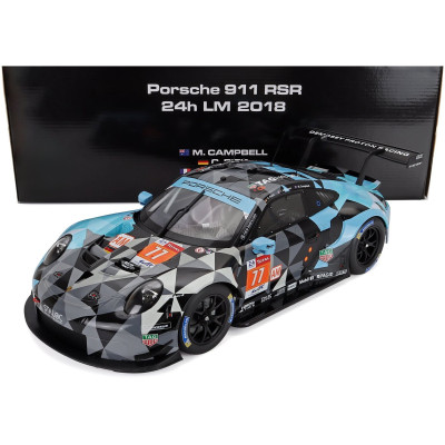 IXO MODELS PORSCHE 911 991 RSR TEAM DEMPSEY PROTON RACING N 77 WINNER LMGTE AM 24h LE MANS 2018 MATT CAMPBELL - CHRISTIAN RIED