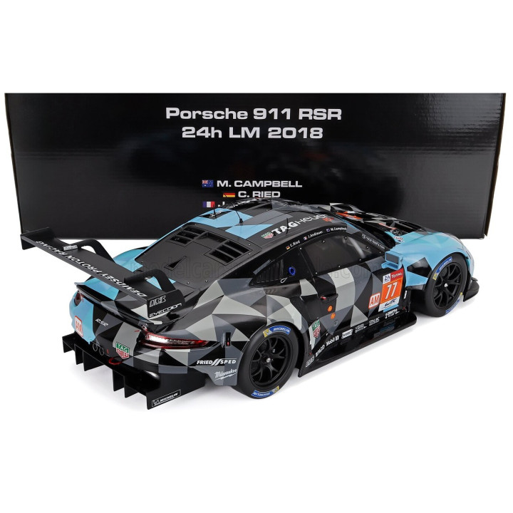 IXO MODELS PORSCHE 911 991 RSR TEAM DEMPSEY PROTON RACING N 77 WINNER LMGTE AM 24h LE MANS 2018 MATT CAMPBELL - CHRISTIAN RIED