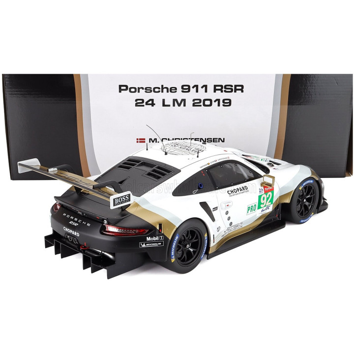 IXO MODELS PORSCHE 911 991 RSR 4.0L TEAM PORSCHE N 92 24h LE MANS 2019 MICHAEL CHRISTENSEN - KEVIN ESTRE - LAURENS VANTHOOR