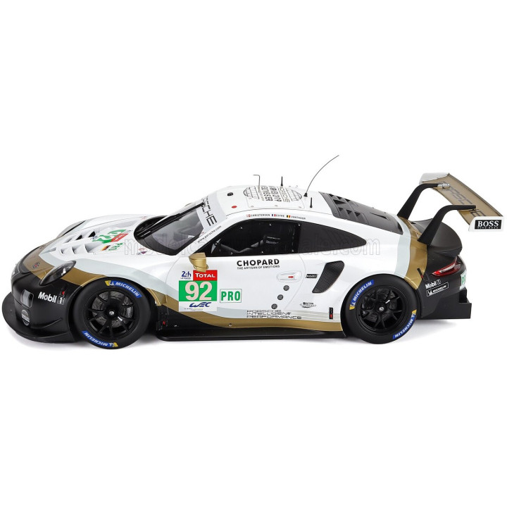 IXO MODELS PORSCHE 911 991 RSR 4.0L TEAM PORSCHE N 92 24h LE MANS 2019 MICHAEL CHRISTENSEN - KEVIN ESTRE - LAURENS VANTHOOR
