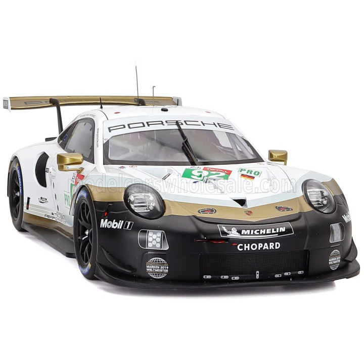 IXO MODELS PORSCHE 911 991 RSR 4.0L TEAM PORSCHE N 92 24h LE MANS 2019 MICHAEL CHRISTENSEN - KEVIN ESTRE - LAURENS VANTHOOR
