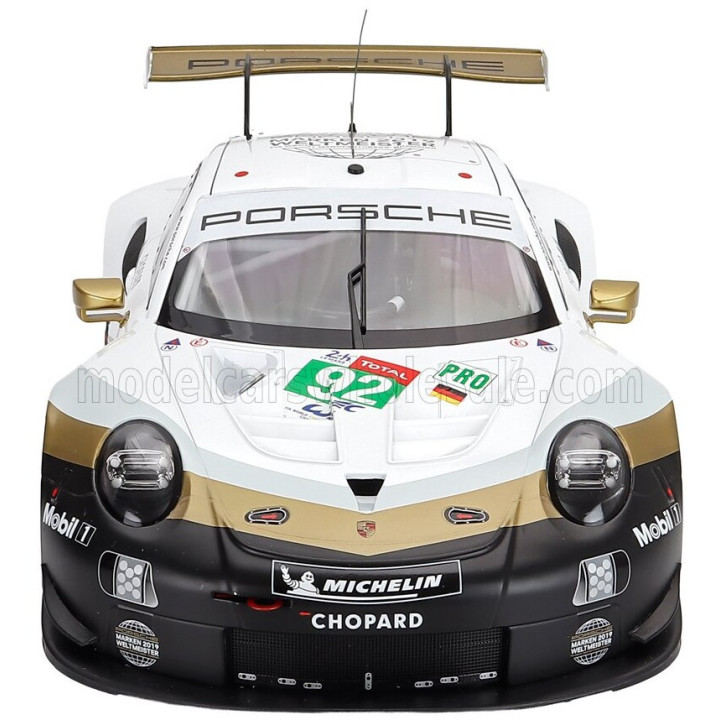 IXO MODELS PORSCHE 911 991 RSR 4.0L TEAM PORSCHE N 92 24h LE MANS 2019 MICHAEL CHRISTENSEN - KEVIN ESTRE - LAURENS VANTHOOR