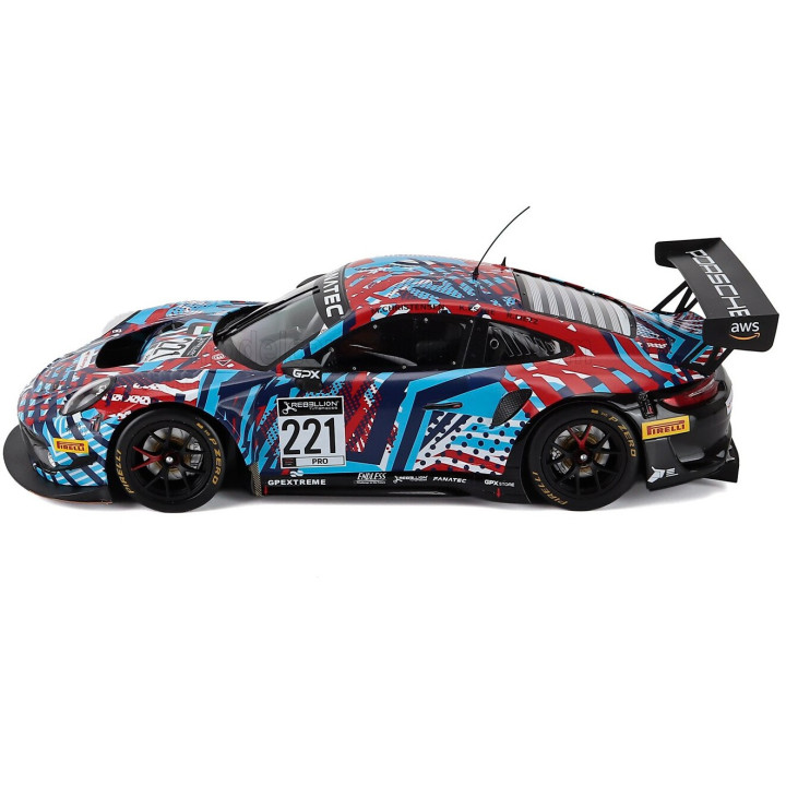 IXO MODELS PORSCHE 911 991-2 GT3 R TEAM GPX MARTINI RACING N 221 TEST DAYS 24h SPA 2022 RICHARD LIETZ - MICHAEL CHRISTENSEN
