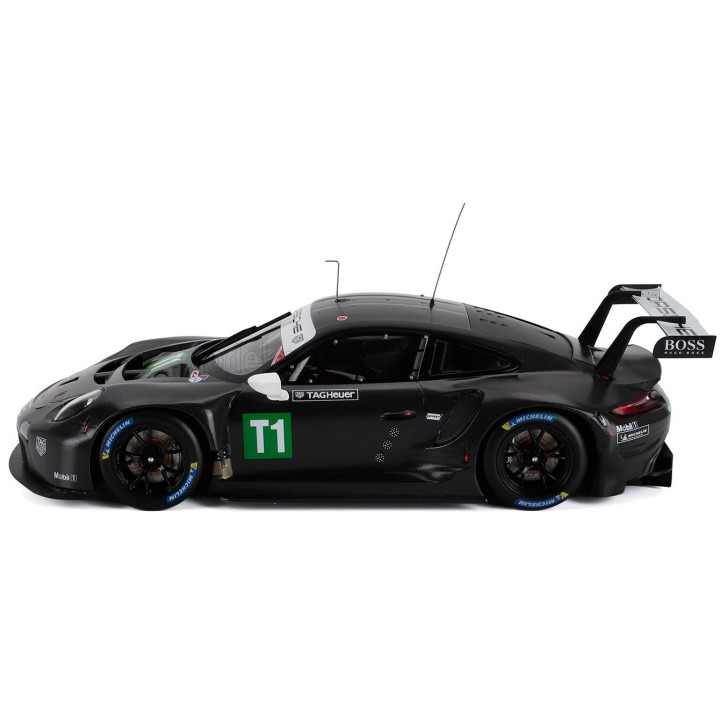 IXO MODELS PORSCHE 911 991-2 RSR 4.2L N T1 COUPE TEST CAR 2023 - BLACK 1/18