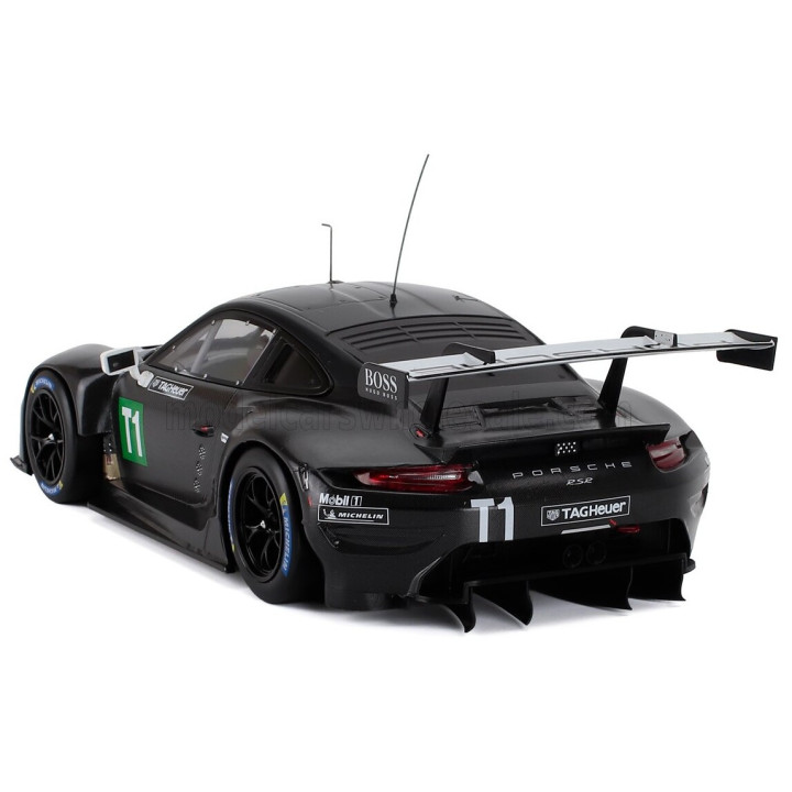 IXO MODELS PORSCHE 911 991-2 RSR 4.2L N T1 COUPE TEST CAR 2023 - BLACK 1/18