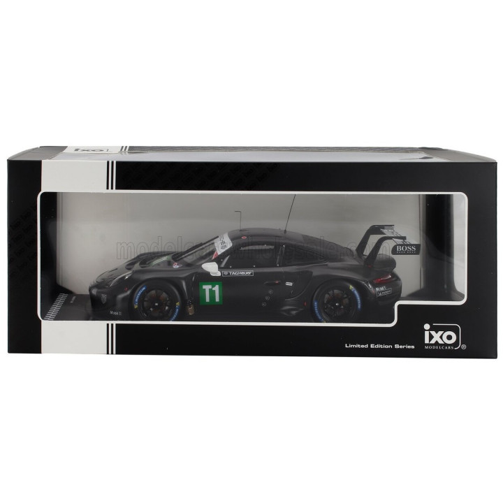 IXO MODELS PORSCHE 911 991-2 RSR 4.2L N T1 COUPE TEST CAR 2023 - BLACK 1/18