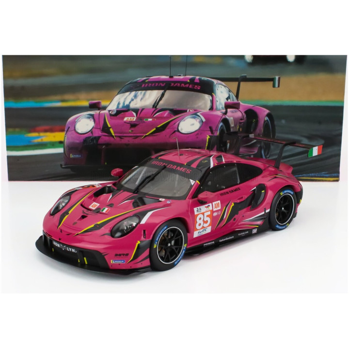 IXO MODELS PORSCHE 911 991-2 RSR-19 4.2L TEAM IRON DAMES N 85 24h LE MANS 2023 SARAH BOVY - RAHEL FREY - MICHELLE GATTING