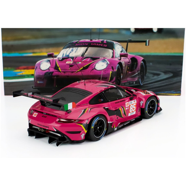 IXO MODELS PORSCHE 911 991-2 RSR-19 4.2L TEAM IRON DAMES N 85 24h LE MANS 2023 SARAH BOVY - RAHEL FREY - MICHELLE GATTING