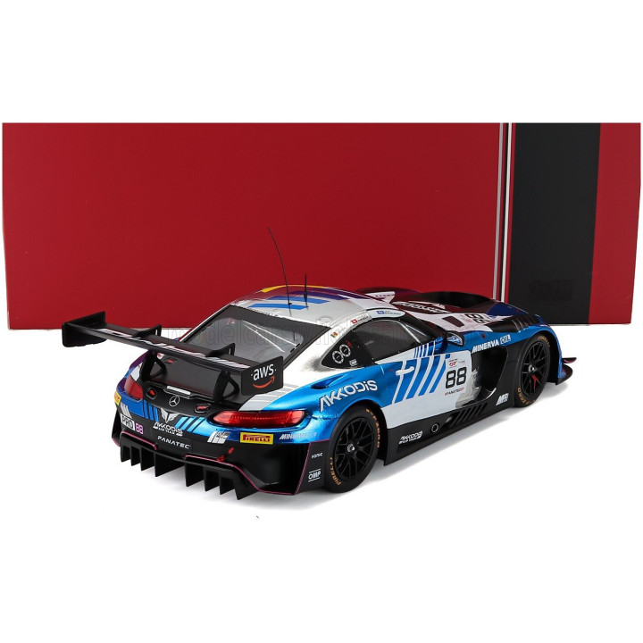 IXO MODELS MERCEDES BENZ AMG GT3 EVO TEAM AKKODIS ASP N 88 CHAMPION GTWC SEASON 2023 RAFFAELE MARCIELLO - TIMUR BOGUSLAVSKIY