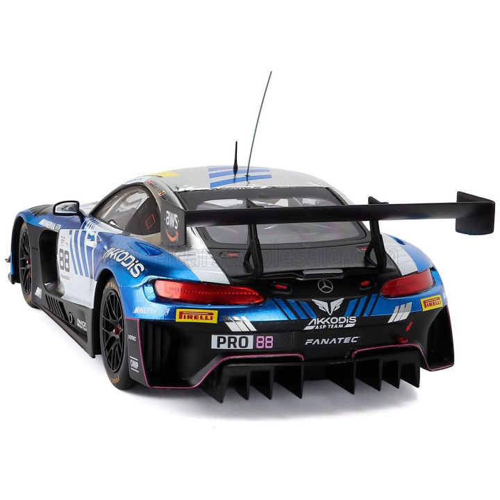 IXO MODELS MERCEDES BENZ AMG GT3 EVO TEAM AKKODIS ASP N 88 CHAMPION GTWC SEASON 2023 RAFFAELE MARCIELLO - TIMUR BOGUSLAVSKIY