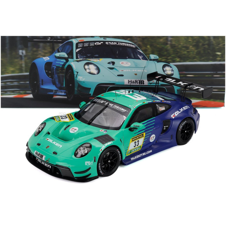 IXO MODELS PORSCHE 911 992 GT3 R TEAM FALKEN MOTORSPORTS N 33 24h NURBURGRING 2025 JULIEN ANDLAUER - NICO MENZEL - SVEN MULLER