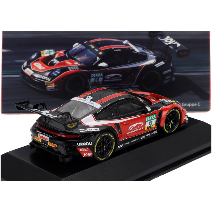IXO MODELS PORSCHE 911 992 GT3 R TEAM LAND MOTORSPORT N 29 DTM SEASON 2026 BASTIAN BUUS - RED BLACK 1/43