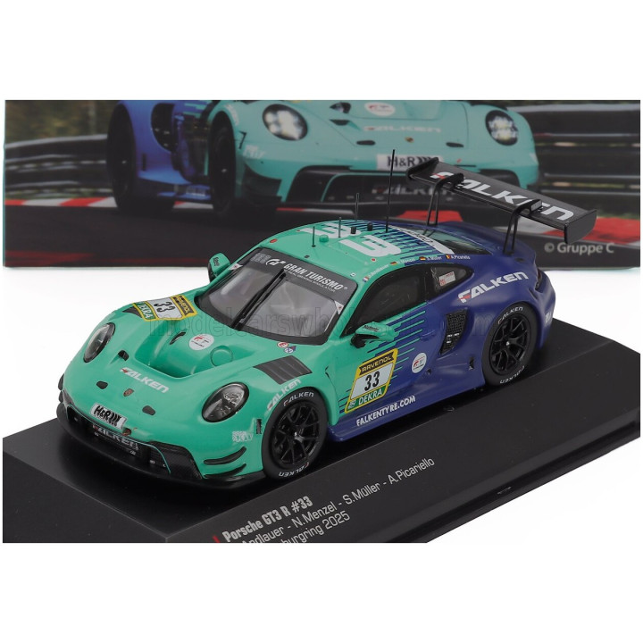 IXO MODELS PORSCHE 911 992 GT3 R TEAM FALKEN MOTORSPORTS N 33 24h NURBURGRING 2025 JULIEN ANDLAUER - NICO MENZEL - SVEN MULLER