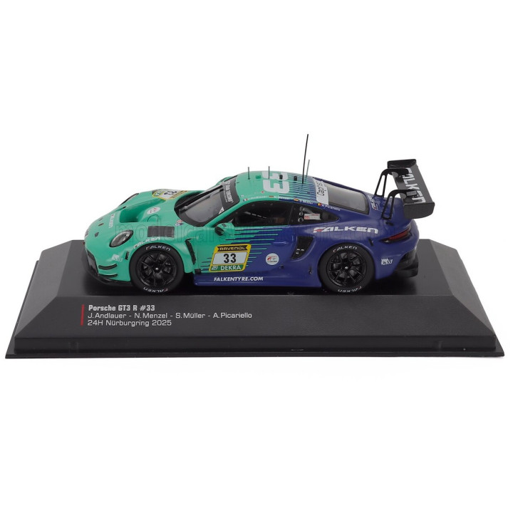 IXO MODELS PORSCHE 911 992 GT3 R TEAM FALKEN MOTORSPORTS N 33 24h NURBURGRING 2025 JULIEN ANDLAUER - NICO MENZEL - SVEN MULLER