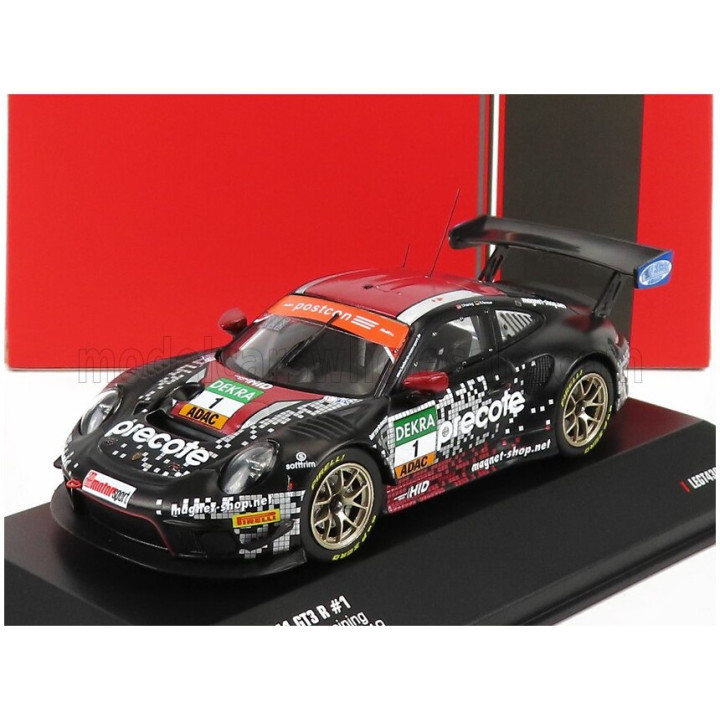 IXO MODELS PORSCHE 911 991-2 GT3-R TEAM PRECOTE HERBERTH MOTORSPORT N 1 ADAC GT MASTERS 2019 R.RENAUER - T.PREINING - BLACK 1/43