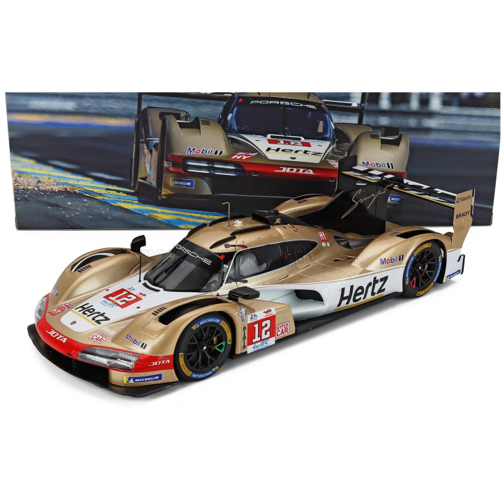 IXO MODELS PORSCHE 963 9RD 4.6L TURBO V8 TEAM HERTZ JOTA N 12 24h LE MANS 2024 WILL STEVENS - NORMAN NATO - CALLUM ILOTT