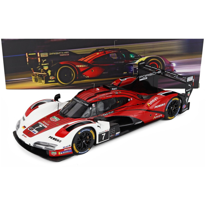 IXO MODELS PORSCHE 963 9RD 4.6L TURBO V8 TEAM PORSCHE PENSKE MOTORSPORT N 7 WINNER IMSA 12h SEBRING 2025 FELIPE NASR - NICK