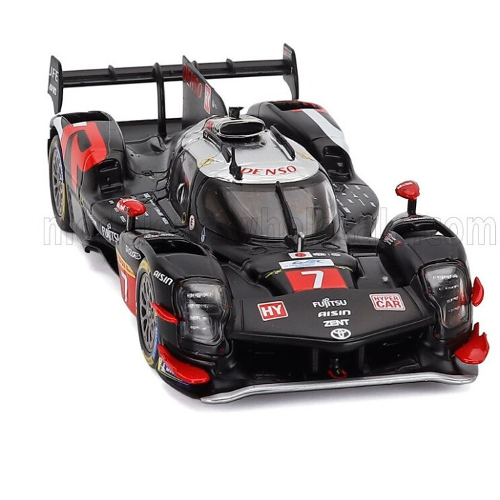 IXO MODELS TOYOTA GR010 HYBRID TEAM GR RACING N 7 6h SPA 2025 SEBASTIAN BUEMI - BRENDON HARTLEY - RYO HIRAKAWA - BLACK 1/43