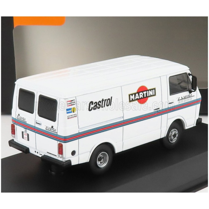 IXO MODELS VOLKSWAGEN LT28 VAN SWB TEAM MARTINI RALLY ASSISTANCE 1975 - WHITE 1/43