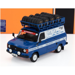 IXO MODELS FORD ENGLAND TRANSIT MKI VAN TEAM BILLY COLEMAN RALLY ASSISTANCE 1975 - BLUE WHITE 1/43