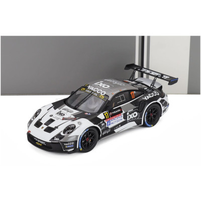 IXO MODELS PORSCHE 911 992 RALLY GT TEAM ECURIE ESBAYE N 17 RALLY DE WALLONIE 2025 CEDRIC DE CECCO - JEROME HUMBLET - WHITE