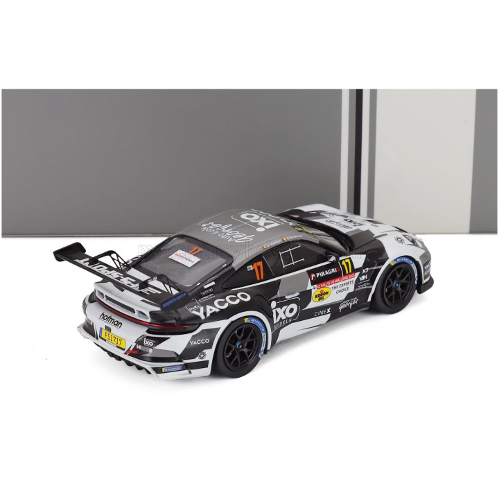 IXO MODELS PORSCHE 911 992 RALLY GT TEAM ECURIE ESBAYE N 17 RALLY DE WALLONIE 2025 CEDRIC DE CECCO - JEROME HUMBLET - WHITE