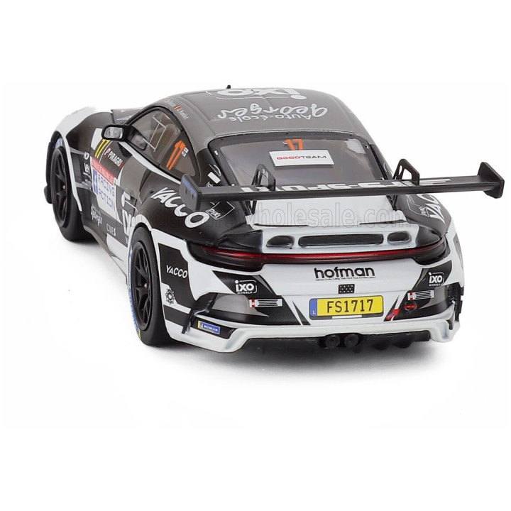 IXO MODELS PORSCHE 911 992 RALLY GT TEAM ECURIE ESBAYE N 17 RALLY DE WALLONIE 2025 CEDRIC DE CECCO - JEROME HUMBLET - WHITE