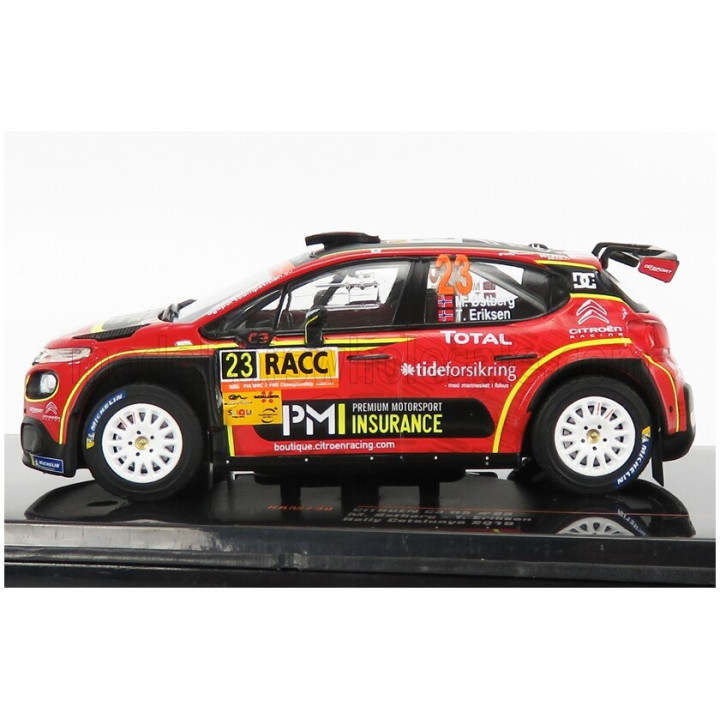 IXO MODELS CITROEN C3 R5 N 23 RALLY CATALUNYA 2019 M.OSTERBERG - T.ERIKSEN - RED YELLOW BLACK 1/43