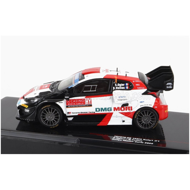 IXO MODELS TOYOTA YARIS GR RALLY1 TEAM TOYOTA GAZOO RACING WRT N 1 2nd RALLY MONTECARLO 2022 SEBASTIAN OGIER - BENJAMIN VEILLAS