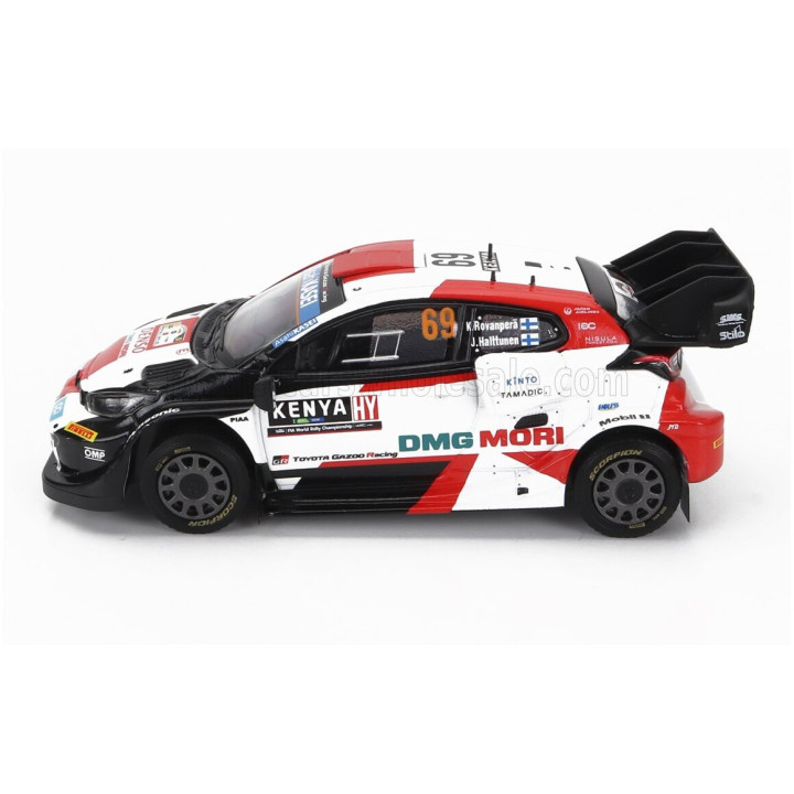 IXO MODELS TOYOTA YARIS GR RALLY1 TEAM TOYOTA GAZOO RACING WRT N 69 WINNER RALLY SAFARI KENYA 2022 KALLE ROVANPERA - JONNE