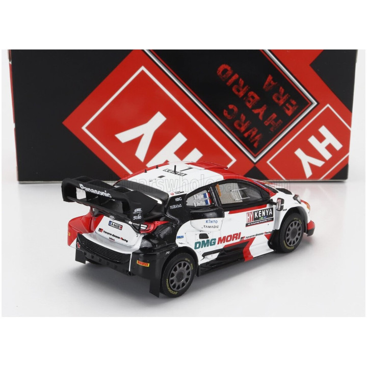 IXO MODELS TOYOTA YARIS GR RALLY1 TEAM TOYOTA GAZOO RACING WRT N 1 4th RALLY SAFARI KENYA 2022 SEBASTIAN OGIER - BENJAMIN