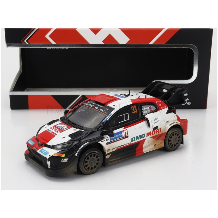 IXO MODELS TOYOTA YARIS GR RALLY1 TEAM TOYOTA GAZOO RACING WRT N 33 4th RALLY ESTLAND DIRTY VERSION 2022 ELFYN EVANS - SCOTT
