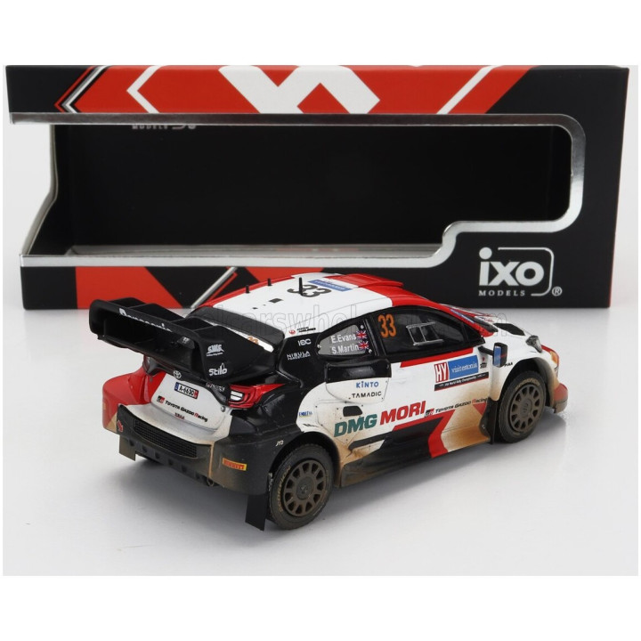 IXO MODELS TOYOTA YARIS GR RALLY1 TEAM TOYOTA GAZOO RACING WRT N 33 4th RALLY ESTLAND DIRTY VERSION 2022 ELFYN EVANS - SCOTT