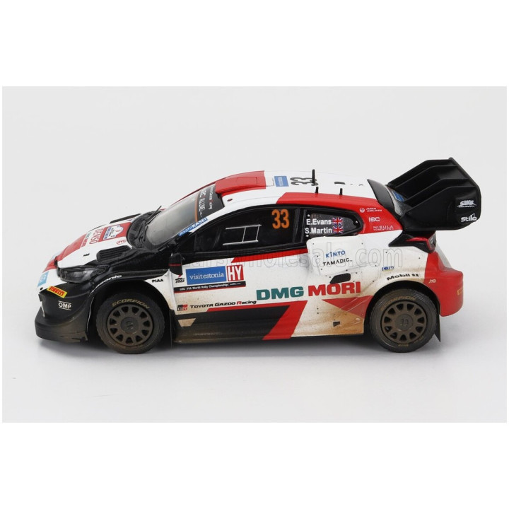 IXO MODELS TOYOTA YARIS GR RALLY1 TEAM TOYOTA GAZOO RACING WRT N 33 4th RALLY ESTLAND DIRTY VERSION 2022 ELFYN EVANS - SCOTT