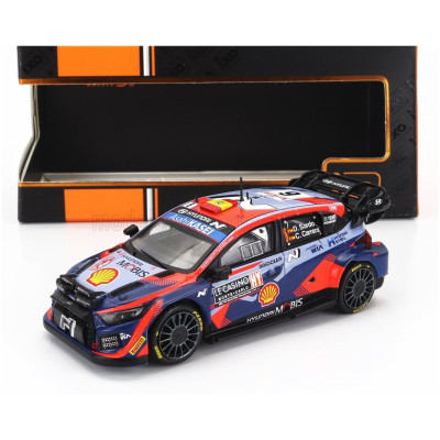 IXO MODELS HYUNDAI i20 N RALLY1 TEAM SHELL MOBIS WRT (night version) N 6 7th RALLY MONTECARLO 2023 DANI SORDO - CANDIDO CARRERA
