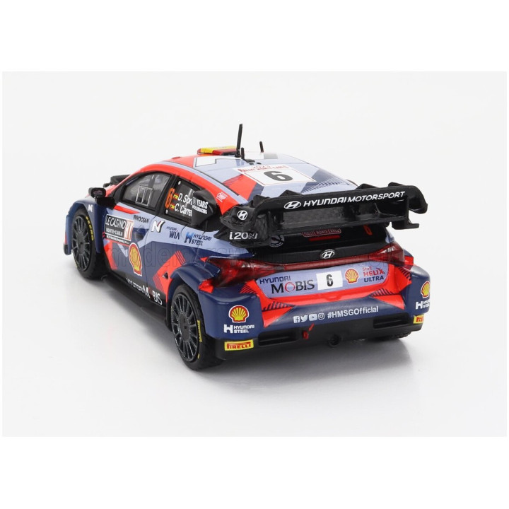 IXO MODELS HYUNDAI i20 N RALLY1 TEAM SHELL MOBIS WRT (night version) N 6 7th RALLY MONTECARLO 2023 DANI SORDO - CANDIDO CARRERA
