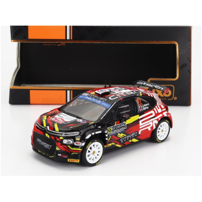 IXO MODELS CITROEN C3 RALLY2 N 22 RALLY MONTECARLO 2023 S.LEFEBVRE - A.MALFOY - RED BLACK WHITE 1/43