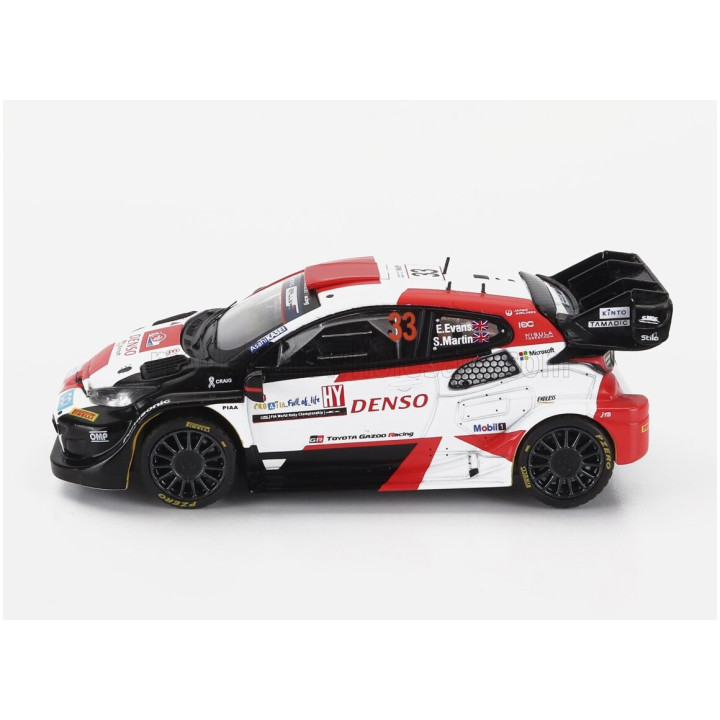IXO MODELS TOYOTA YARIS GR HYBRID RALLY1 TEAM TOYOTA GAZOO RACING WRT N 33 7th RALLY CROATIA 2023 ELFYN EVANS - SCOTT MARTIN