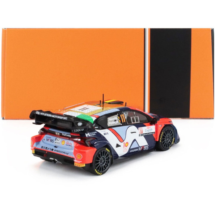 IXO MODELS HYUNDAI i20 N RALLY1 TEAM SHELL MOBIS WRT N 11 3rd RALLY CROATIA 2024 THIERRY NEUVILLE - MARTIJN WYDAEGHE - VARIOUS