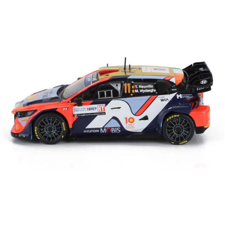 IXO MODELS HYUNDAI i20 N RALLY1 TEAM SHELL MOBIS WRT N 11 3rd RALLY CROATIA 2024 THIERRY NEUVILLE - MARTIJN WYDAEGHE - VARIOUS