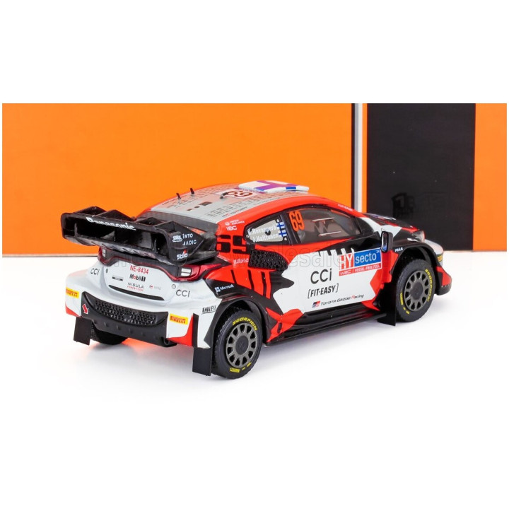 IXO MODELS TOYOTA YARIS GR RALLY1 TEAM TOYOTA GAZOO RACING WRT N 69 RALLY FINLAND 2024 KALLE ROVANPERA - JONNE HALTTUNEN