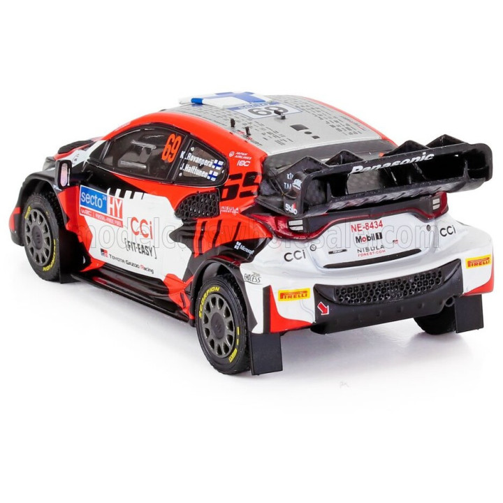 IXO MODELS TOYOTA YARIS GR RALLY1 TEAM TOYOTA GAZOO RACING WRT N 69 RALLY FINLAND 2024 KALLE ROVANPERA - JONNE HALTTUNEN