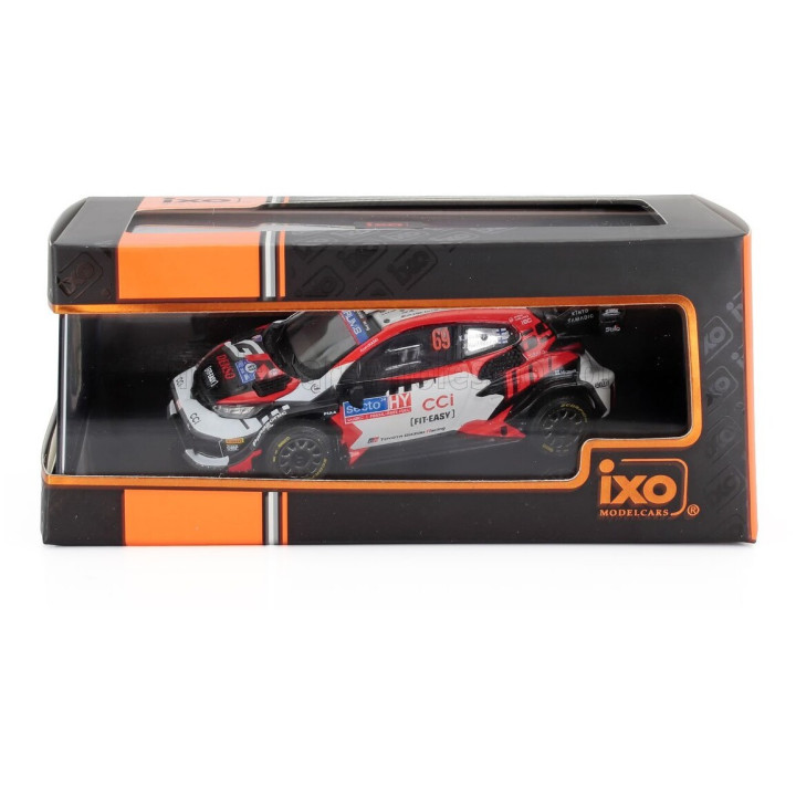 IXO MODELS TOYOTA YARIS GR RALLY1 TEAM TOYOTA GAZOO RACING WRT N 69 RALLY FINLAND 2024 KALLE ROVANPERA - JONNE HALTTUNEN