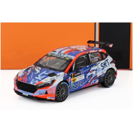IXO MODELS HYUNDAI i20 N RALLY2 TEAM BMA N 2 WINNER RALLY YPRES 2024 STEPHANE LEFEBVRE - XAVIER PORTER - BLUE WHITE ORANGE 1/43