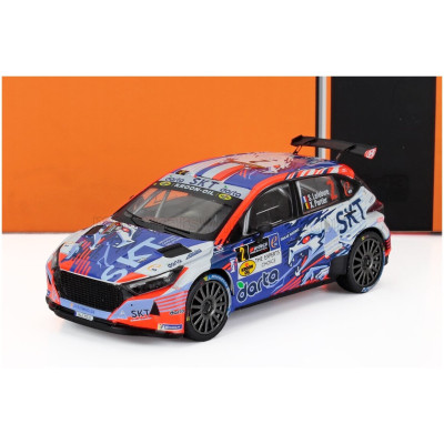 IXO MODELS HYUNDAI i20 N RALLY2 TEAM BMA N 2 WINNER RALLY YPRES 2024 STEPHANE LEFEBVRE - XAVIER PORTER - BLUE WHITE ORANGE 1/43